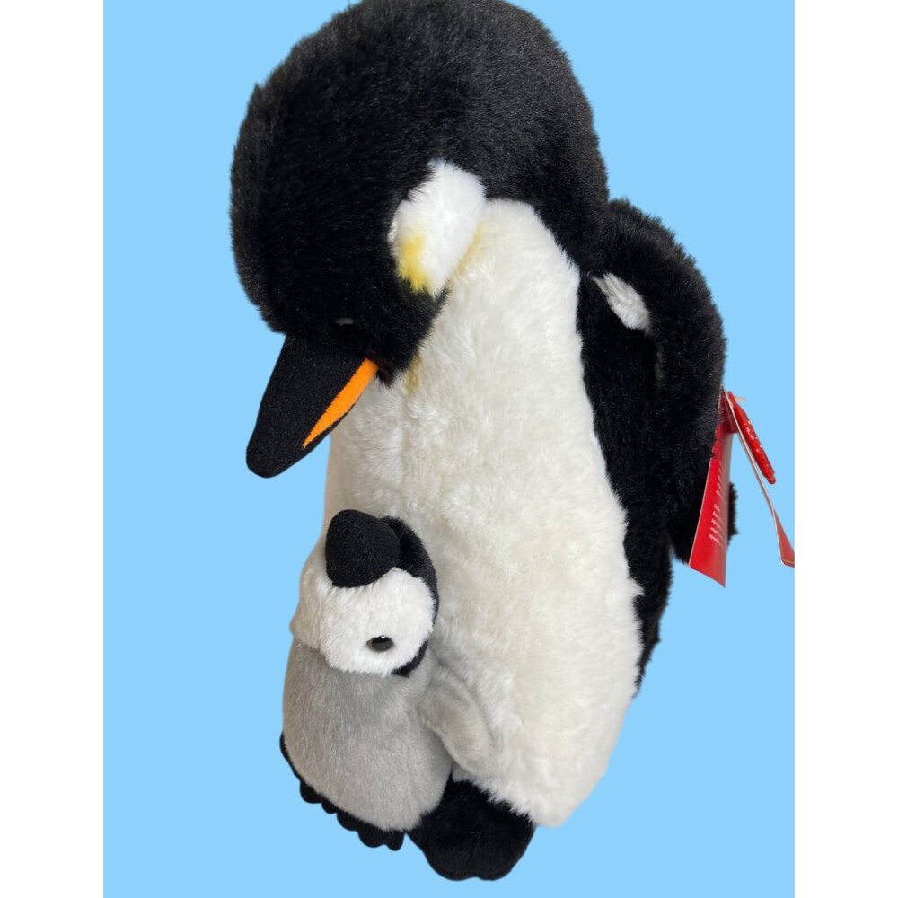 Plush Penguin Mom Chick Antarctica Black White Emperor Toy Stuffed Animal NWT - Picture 11 of 11